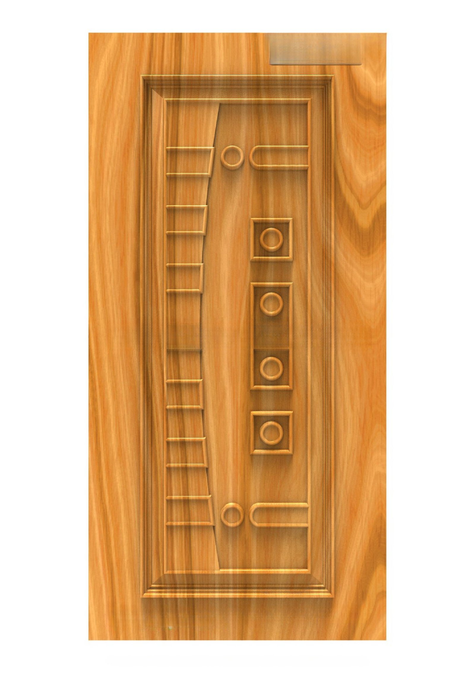 GSK DELITE DOORS - DL-29 Modern Geometric Abstract Wood Carving 3D Model